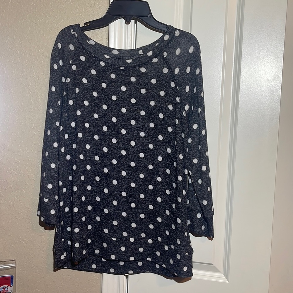 Polka dot sweater